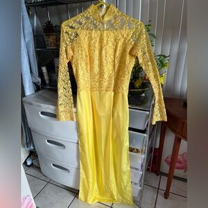 Lace ao dai Vietnamese dress